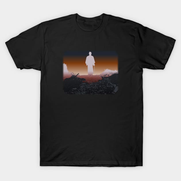 Seven Samurai Forest Battle T-Shirt by HipsterSketch